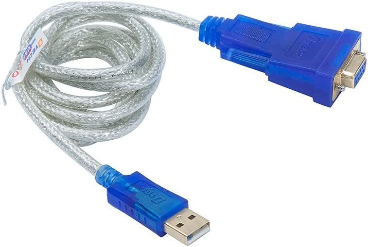 日時指定 DTECH USBシリアルケーブル 1.8m USB-RS232C 変換 クロス接続 クロスケーブル USBtypeA to D-sub9ピン  オスーメス RTX