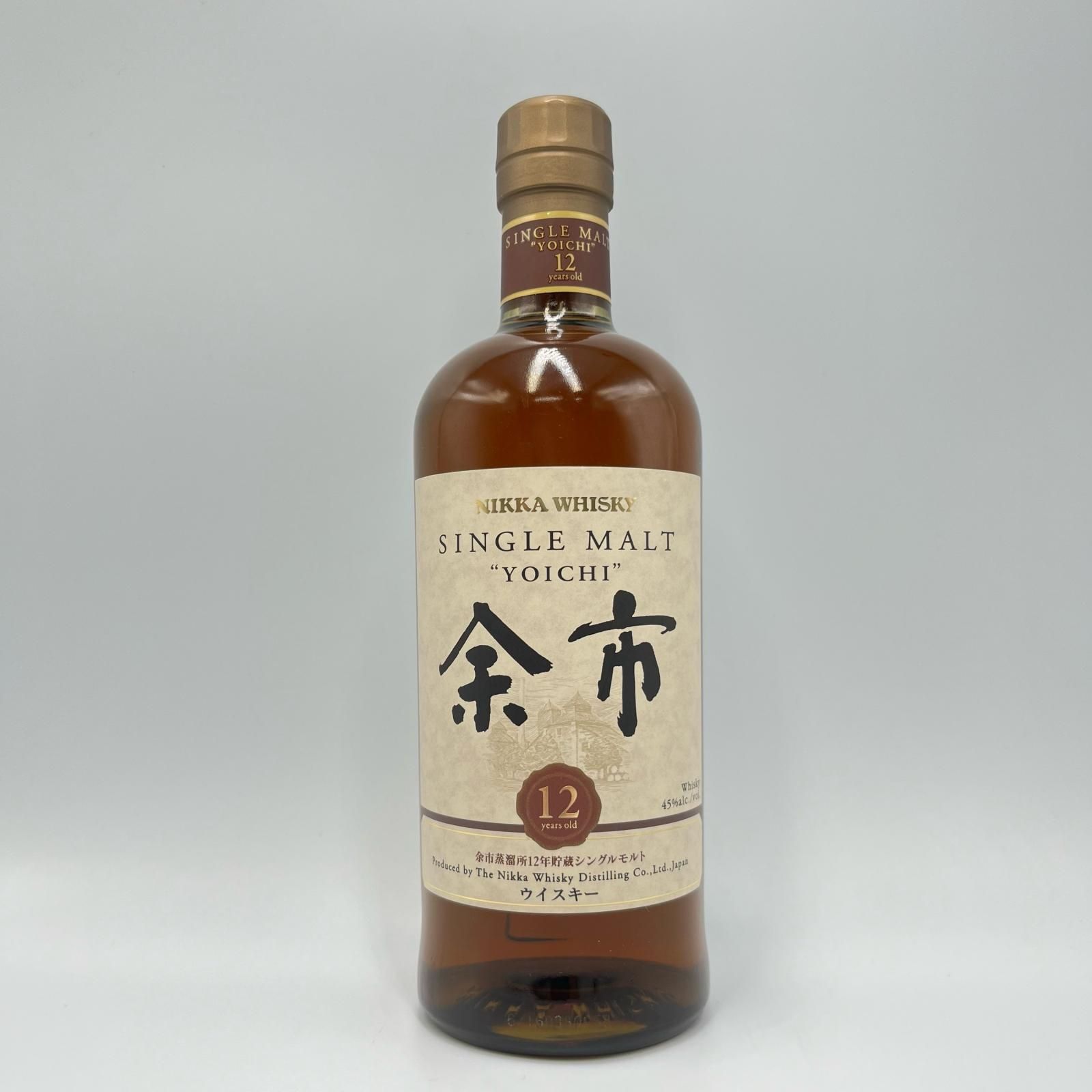 未開栓 ウイスキー ニッカ シングルモルト 余市 12年 容量700ml アルコール45％