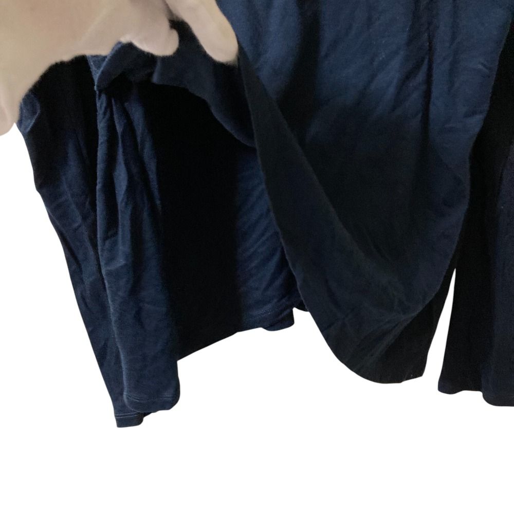 良品 24 ISSEY MIYAKE 24イッセイミヤケ バックラップデザイン ロングスリーブ カットソー プルオーバー ネイビー レディース 古着 中古 良品 24 ISSEY MIYAKE 24イッセイミヤケ バックラップデザイン