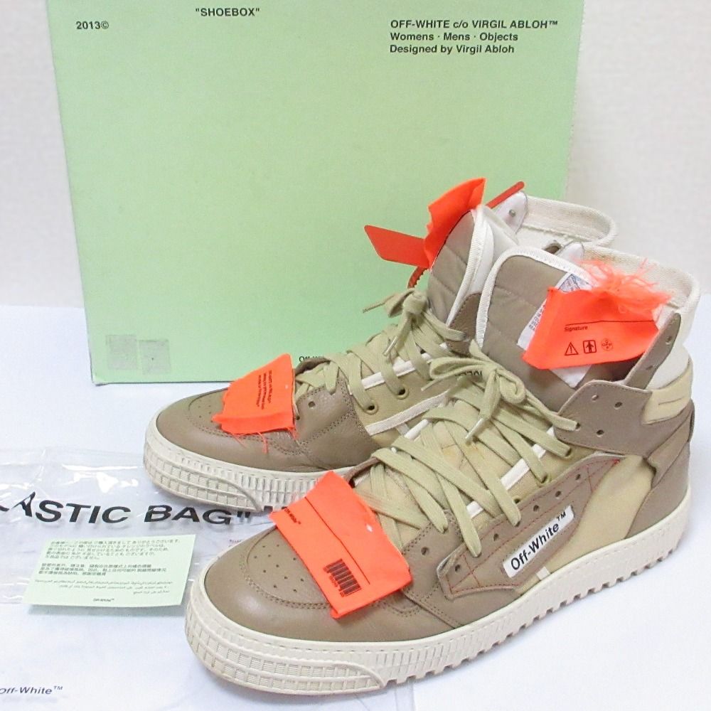 良品 OFF-WHITE オフホワイト OFF-COURT 3.0 オフコート ハイカット