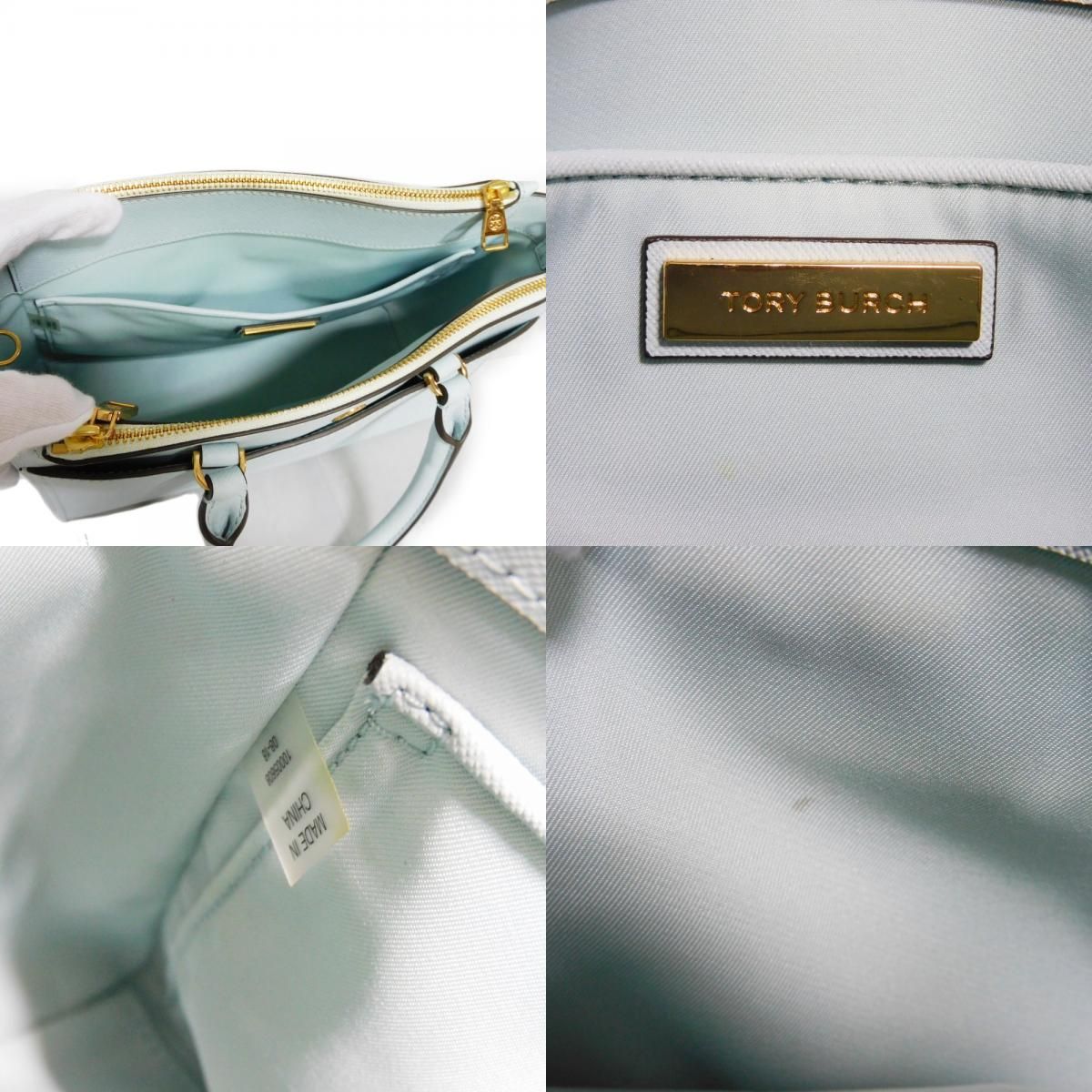 トリーバーチ ロビンソン スモール ダブルジップ トート ハンドバッグ