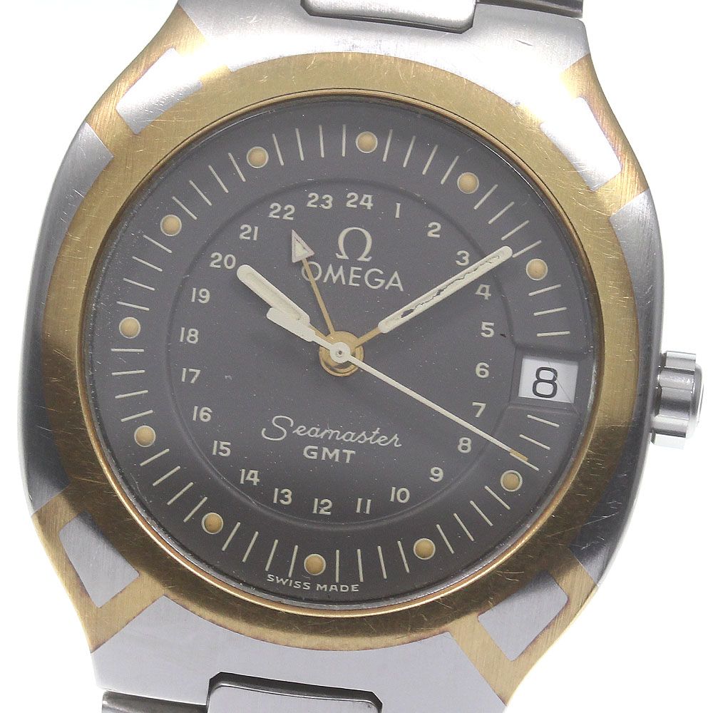 オメガ シーマスター ポラリス メンズ クォーツ GMT - 中古ブランド