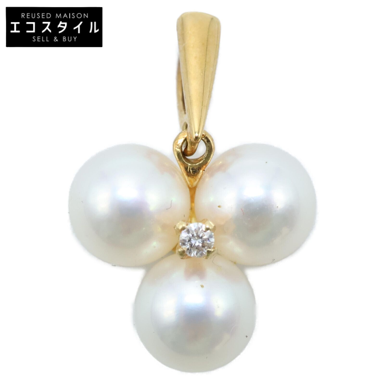 MIKIMOTO ミキモト 【美品】750 1Pダイヤモンド/6.3mm 3Pパール - メルカリ 