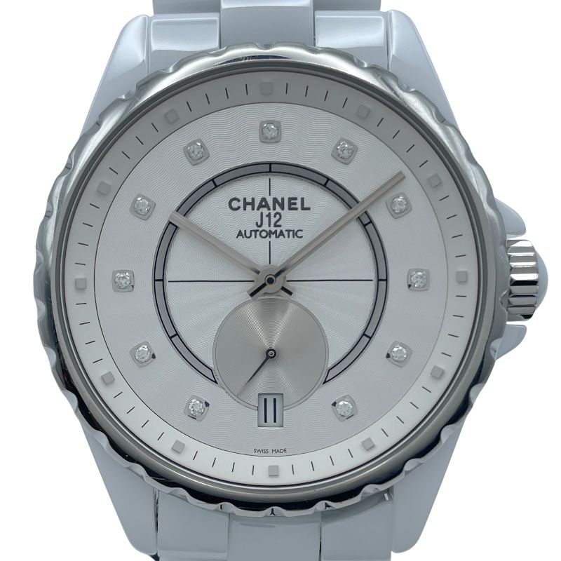 シャネル CHANEL J12-365 H4345 シルバー セラミック|SS ユニセックス 腕時計