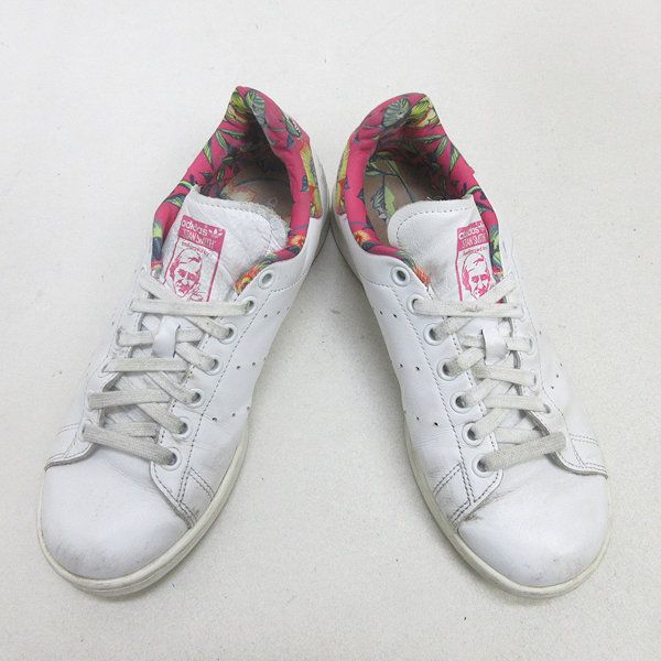 G■【24cm】アディダス/adidas スタンスミス/フラワー柄  S75564■白ピンク/LADIES/29【中古】■