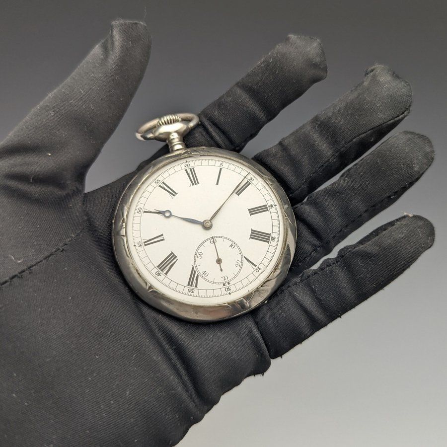 時計(442) 稼働美品 ユリスナルダン 懐中時計 純正箱付き ☆ 1930年代製 - 腕時計(アナログ)