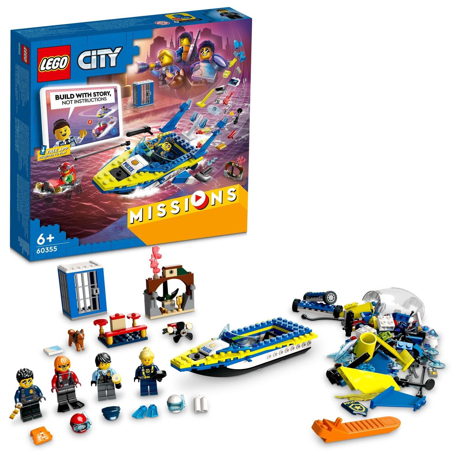 【超激得，豊富な】 レゴ(LEGO) シティ 水上ポリス ミッション 60355 おもちゃ ブロック プレゼント 警察 けいさつ レスキュー 男の子 女の子 6歳以上 その他