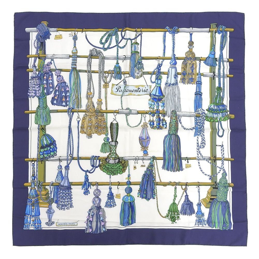 HERMES エルメス カレ90 Pasementerie パスマントリー 『紐飾り』 大判