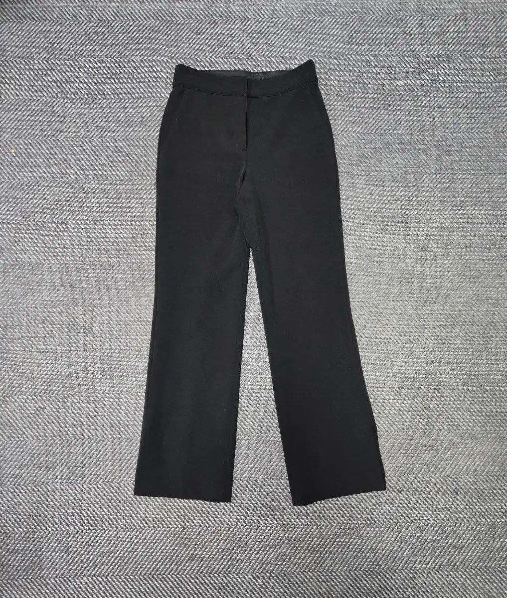 The HANDSOME SYSTEM システム SYSTEM 黒 モダン スリム ワイド バンディング パンツ