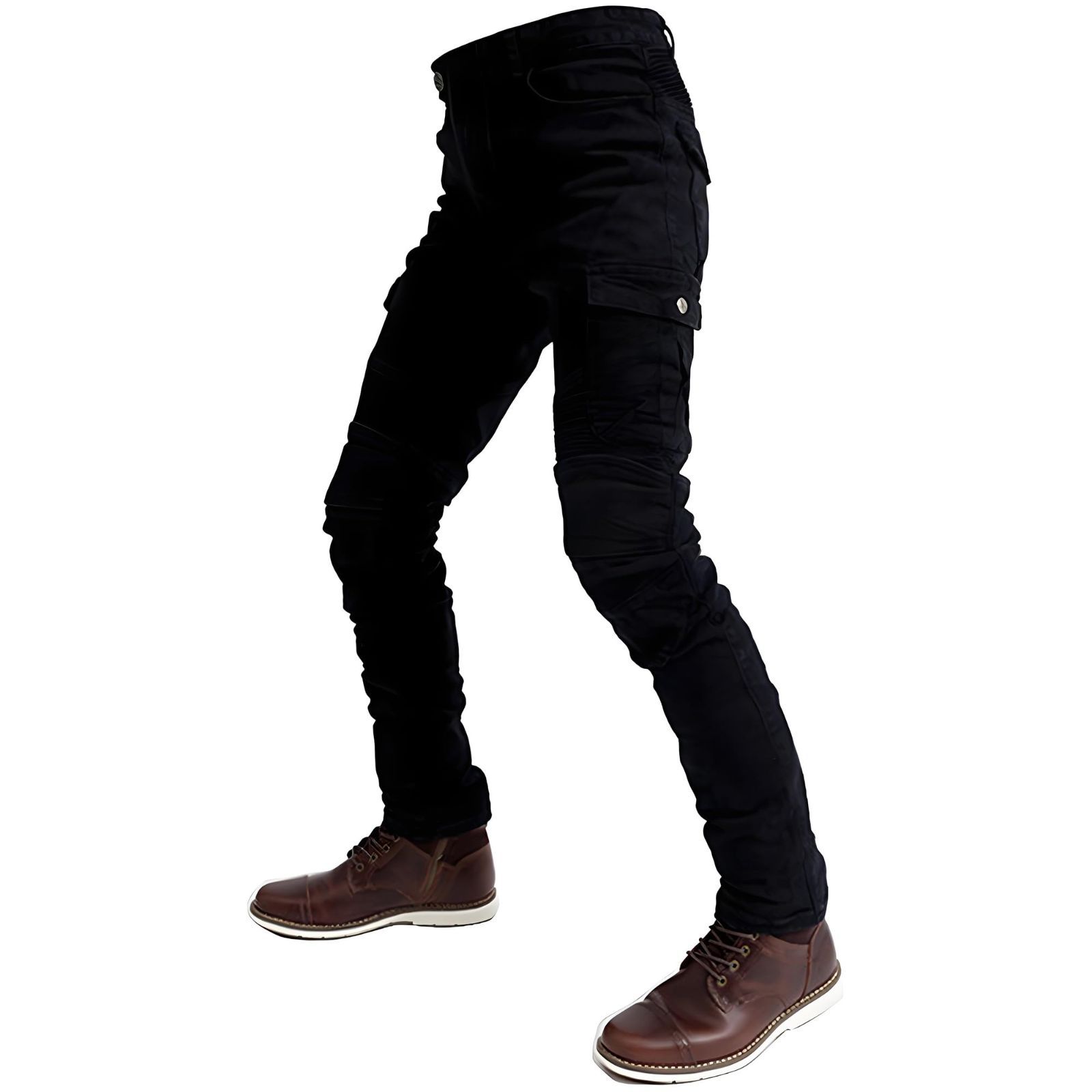 RENHE バイク用パンツ メンズ ライディングパンツ プロテクター付き ライダースパンツ 春夏秋冬 バイクウェア パンツ バイク用ズボン バイク用ジーンズ 伸縮性 レーシングパンツ 耐磨