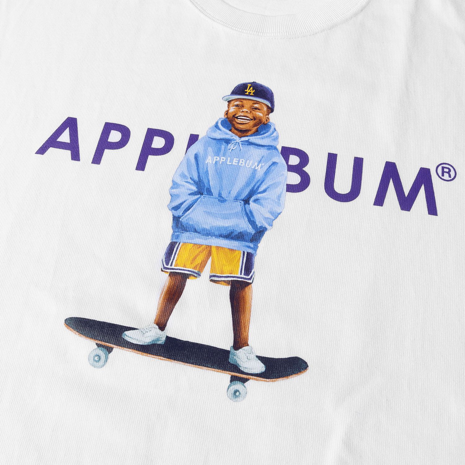 ロサンゼルスドジャース【MLB×APPLEBUM】“LA Dodgers Boy” Tシャツ【XL】