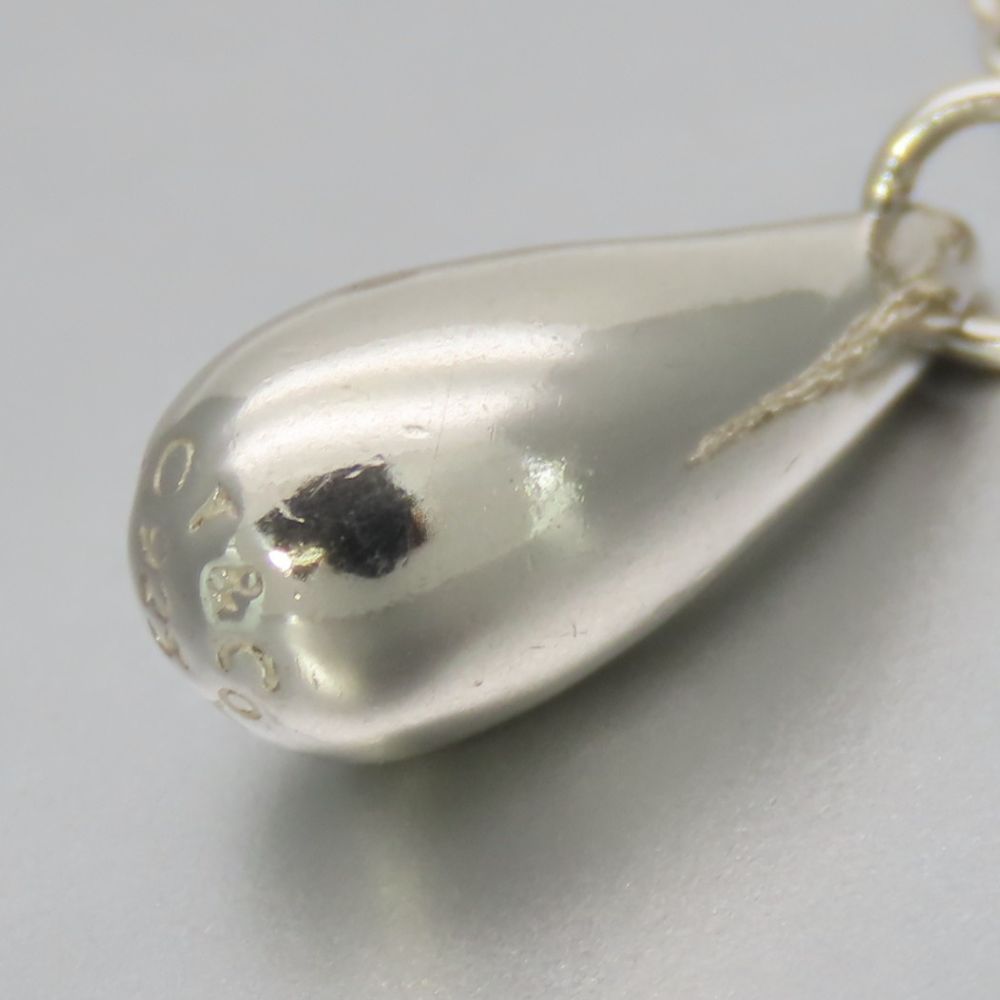 中古】 ティファニー ネックレス ティアドロップ シルバー925 約2.5g  