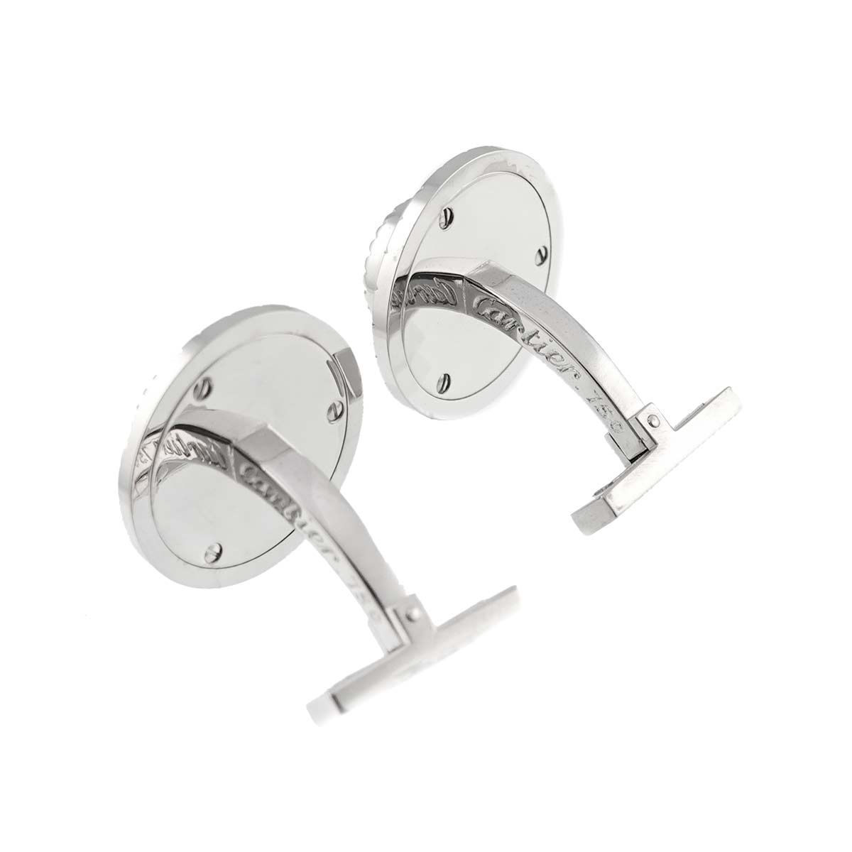 カルティエ Cartier セーフティボックス カフス K18 WG ホワイト