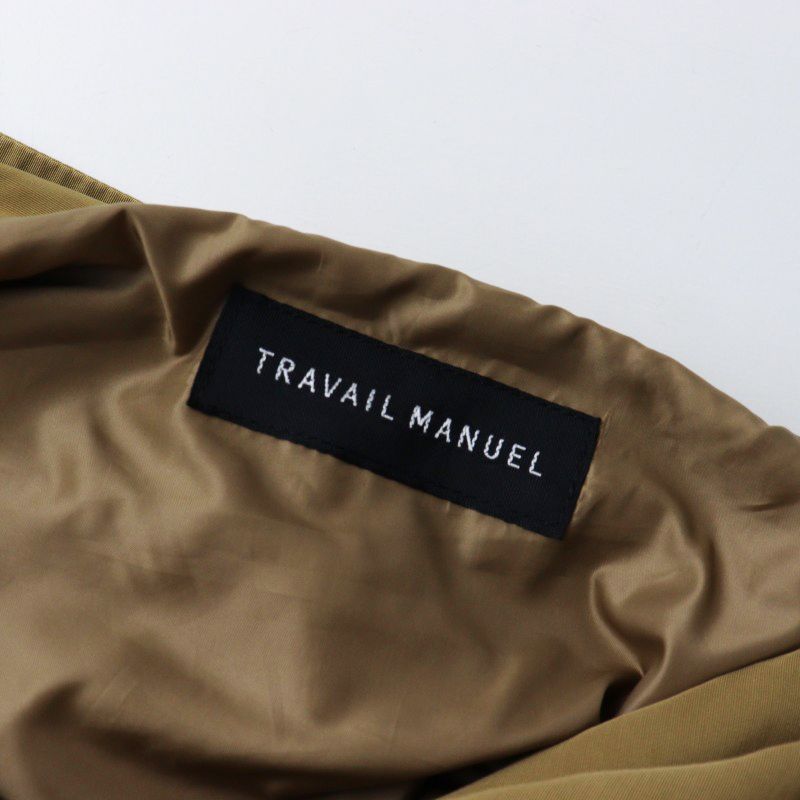 定価2.6万 トラバイユマニュアル TRAVAIL MANUEL N/Cグログランボタン 