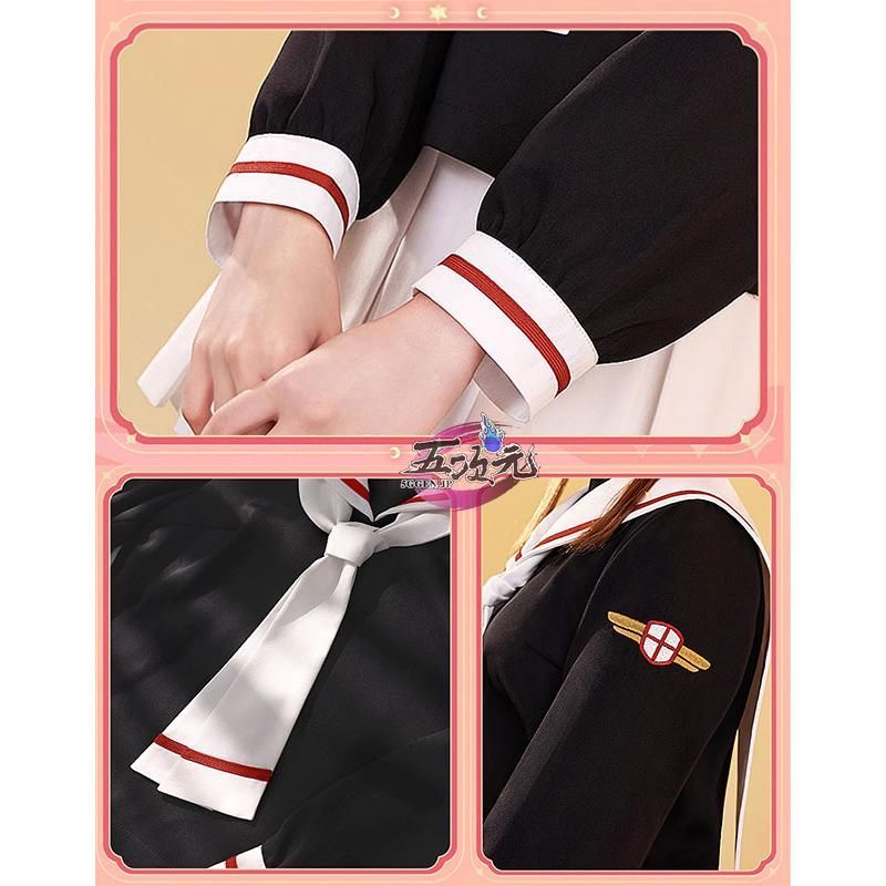 CCさくら　OP衣装・制服夏冬・ウィッグ　セット 三分妄想 カードキャプターさくら コスプレ 木之本桜 夏制服短袖