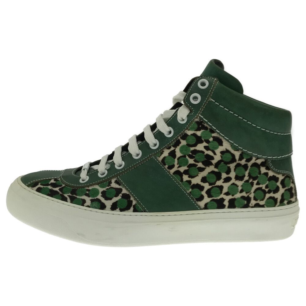 JIMMY CHOO (ジミーチュウ) ハラコデザイン ハイカットスニーカー 