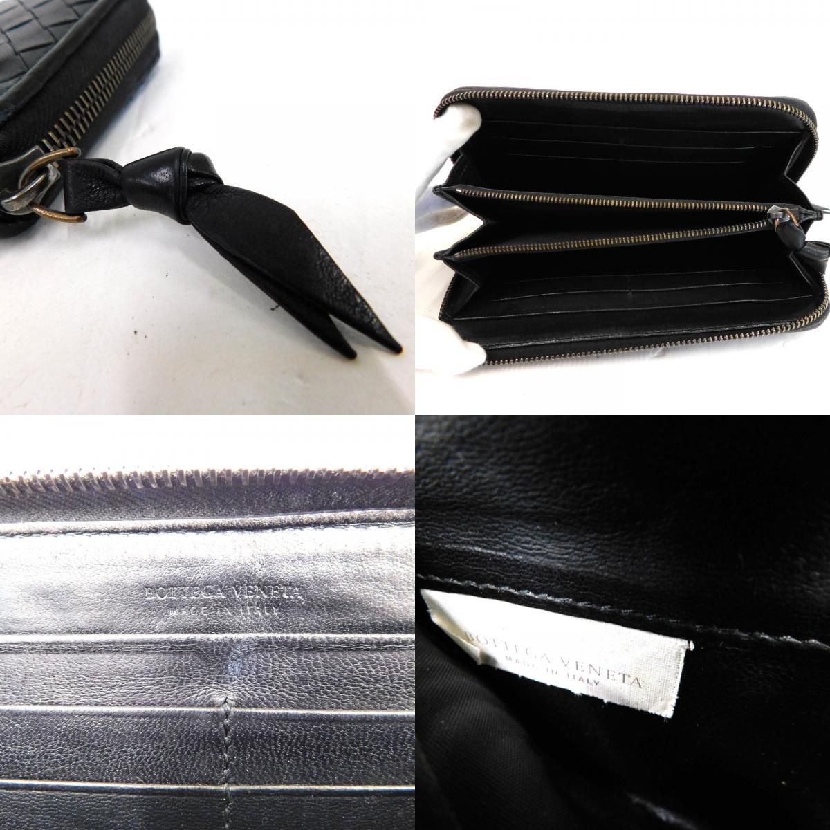 Hn440821 長財布 ボッテガヴェネタ 財布 イントレチャート ラウンド  