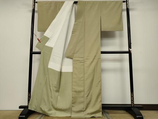 平和屋着物○上質な紬 色無地 木蘭色 正絹 逸品 CAAS6976yc