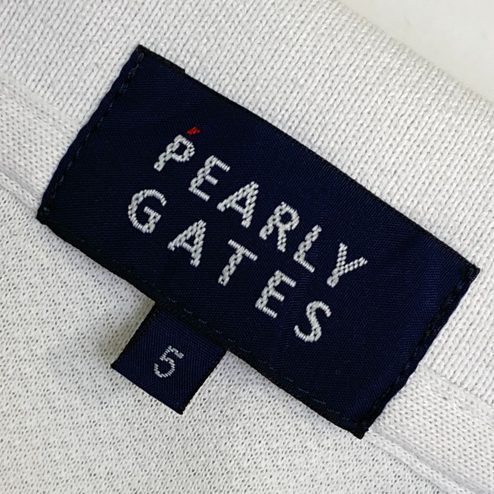 サイズ 5 PEARLY GATES パーリーゲイツ 半袖ポロシャツ ホワイト系 240101460324 ゴルフウェア メンズ ストスト LLC-HASEGAWATOSO_COM