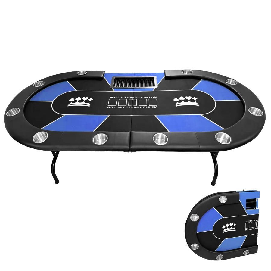 #2655　ポーカーテーブル青 2655ポーカーテーブル青