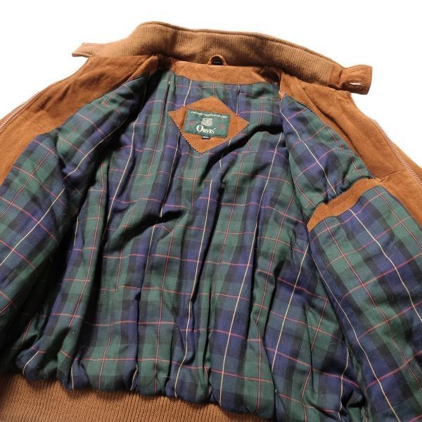 00sビンテージ ORVIS ハリントンジャケット XXL 大きいサイズ 90's オービス ORVIS G9スタイル レザー ハリントンジャケット