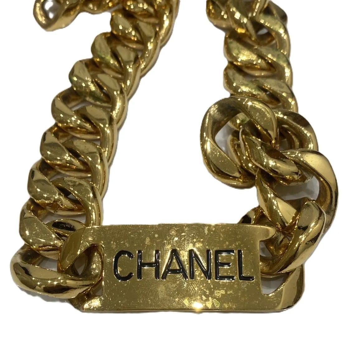 シャネルチェーンベルト CHANEL】シャネル チェーンベルト ベルト ヴィンテージ加工 ココ