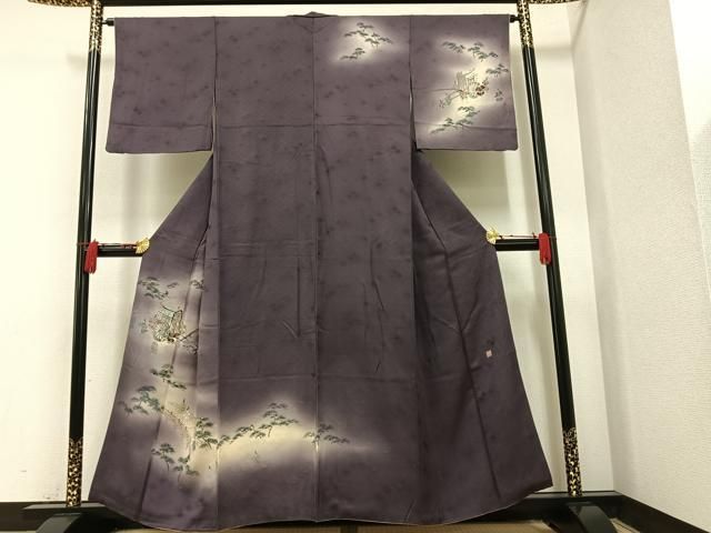 平和屋着物□訪問着 作家物 手描き 御所車人物文 暈し染め 正絹
