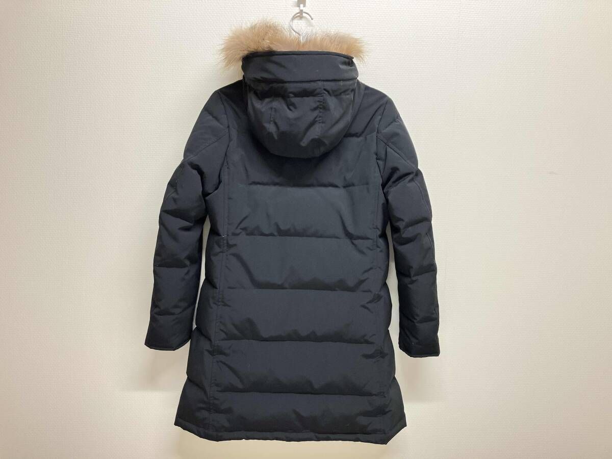 美品 ダントン ダウンジャケット コート 2way ファー ブラック 42 XL DANTON 18A-FA-002 ダントン ダウンコート ダウンジャケット