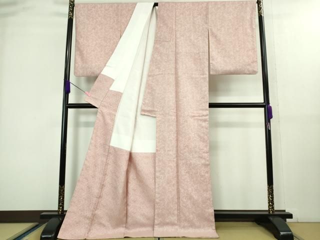 平和屋着物□本場大島紬 泥染め 7マルキ 吉祥笹の葉文 正絹 逸品 未