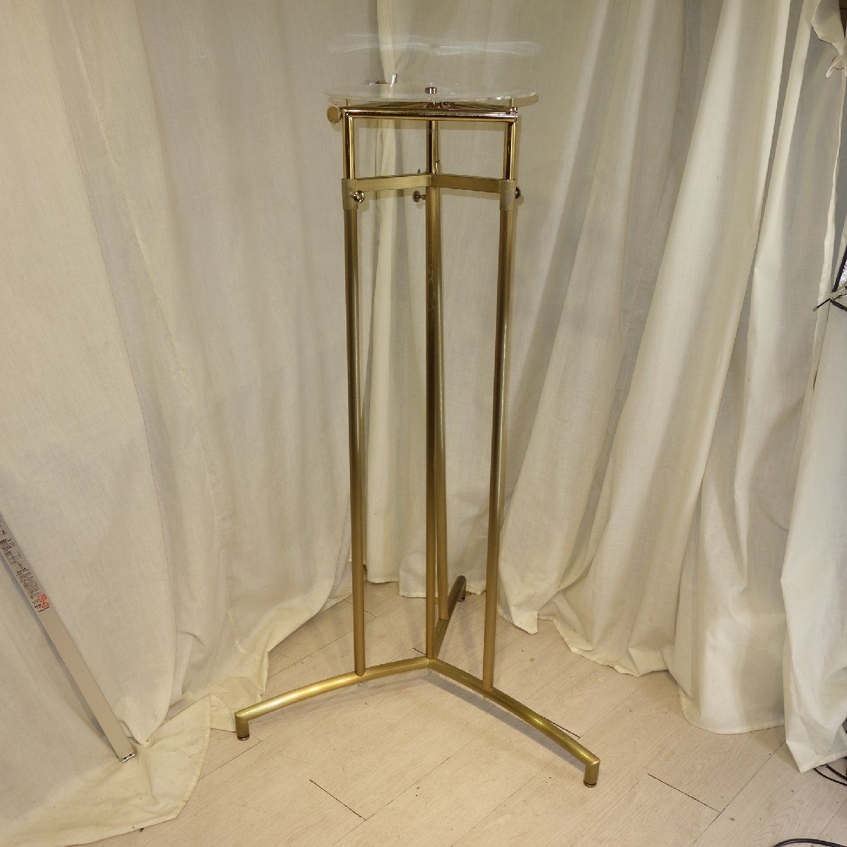 3way ハンガーラック アンティークゴールド アンティーク調 高さ調整 アパレル 雑貨店舗 什器 スチール ロココ調 M228