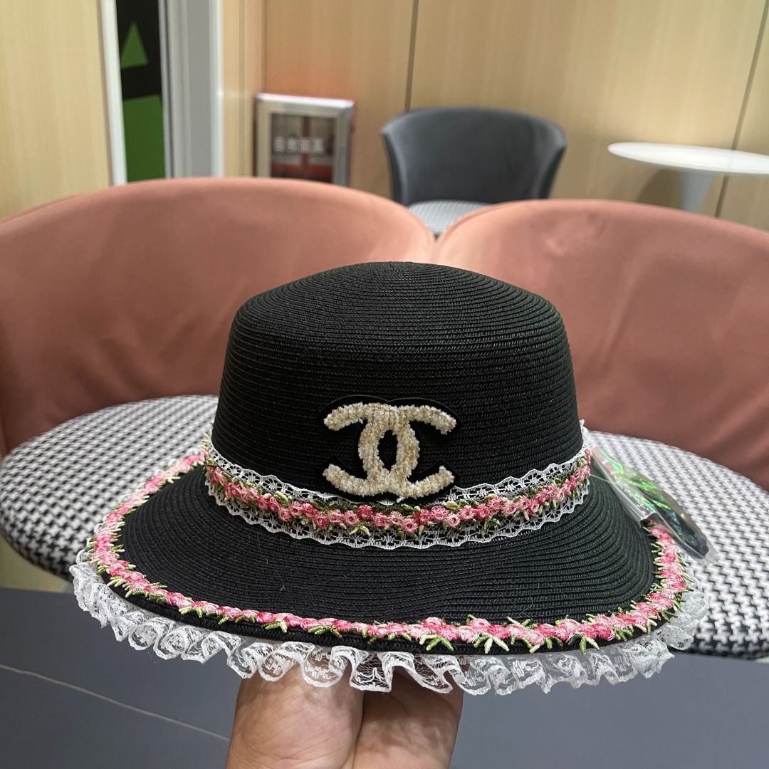 今日特価】CHANEL 2025 新 麦わら リゾート風 帽子 - メルカリ