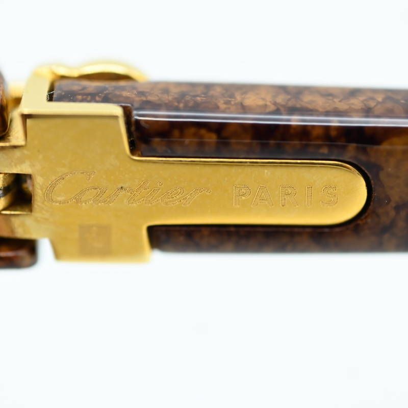 Cartier カルティエ トリニティ ウッド調 セルフレーム サングラス  
