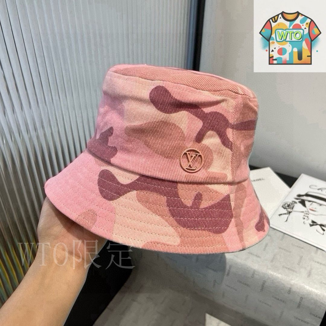 今日WTO】Louis Vuitton カモフラージュ バケットハット-VB34
