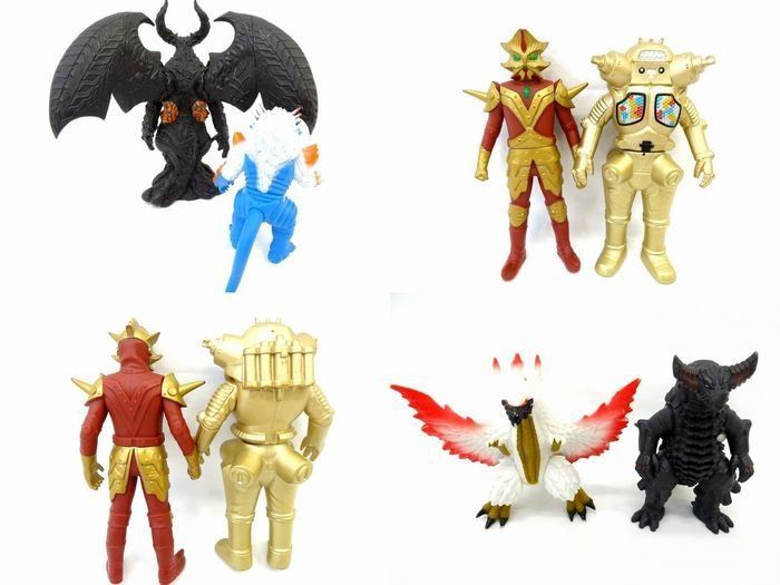 ウルトラマン ソフビ フィギュア 15体セット ■ バンダイ BANDAI 円谷プロ ソフトビニール人形 まとめ売り メカモスラ ベリュドラ □7Ｆ ウルトラマン ソフビ フィギュア 15体セット バンダイ BANDAI