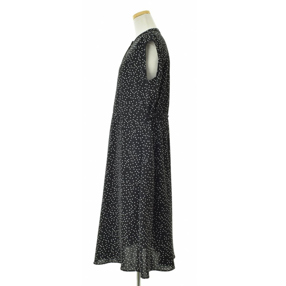 DRESSTERIOR ドットプリントフレンチスリーブワンピース DRESSTERIOR ワンピース 「洗える/春夏大活躍」ドットプリント
