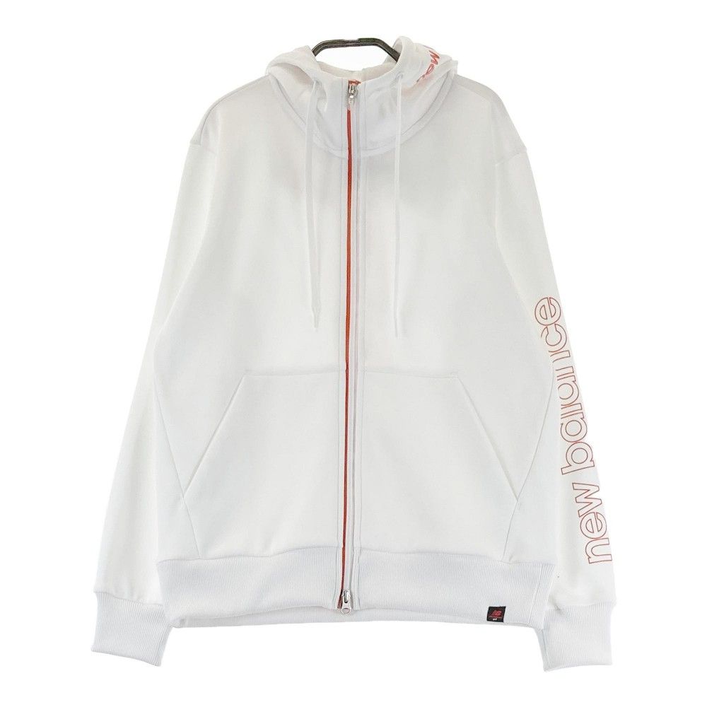 サイズ：2 NEW BALANCE ニューバランス  裏起毛ジップパーカー  ホワイト系 [240101269370] ゴルフウェア レディース ストスト