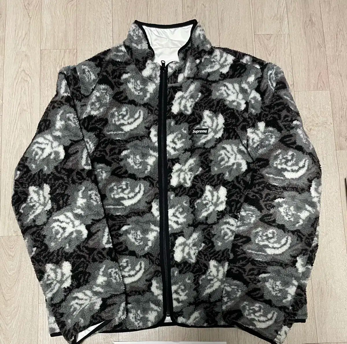 L Supreme シュプリーム バラ フリース ジャケット 黒