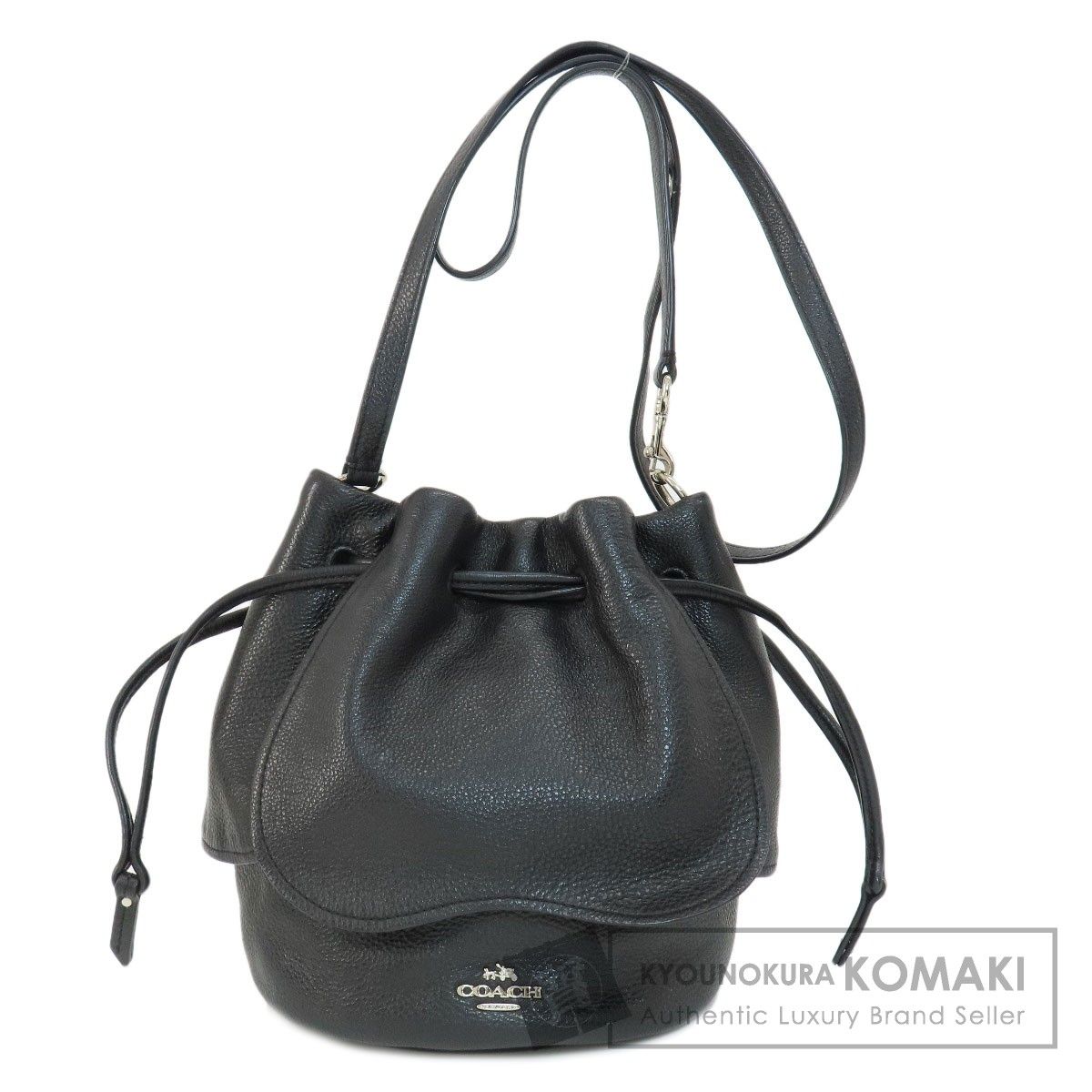 COACH コーチ F57543 巾着 ショルダーバッグ レザー レディース - メルカリ