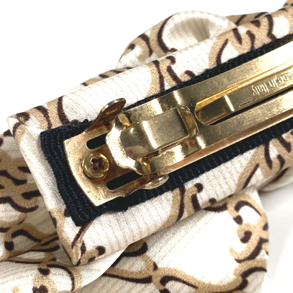 FENDI フェンディ　バレッタ　リボン FENDI フェンディ バレッタ ロゴ リボン シルク - メルカリ