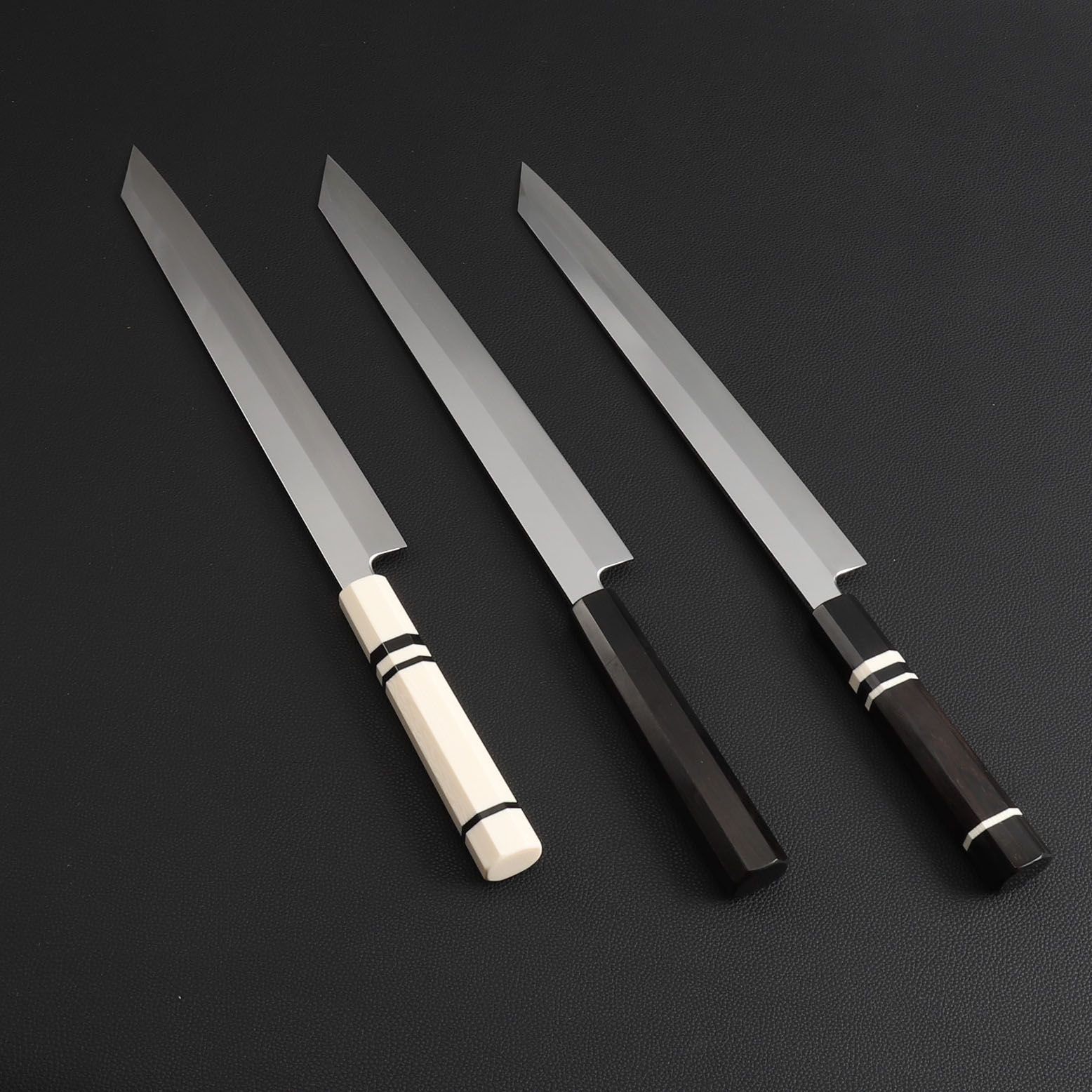 切付柳刃包丁 刺身包丁 尺 刃渡り300mm 普通表面仕上げ 本刃付け 八角柄 時選択