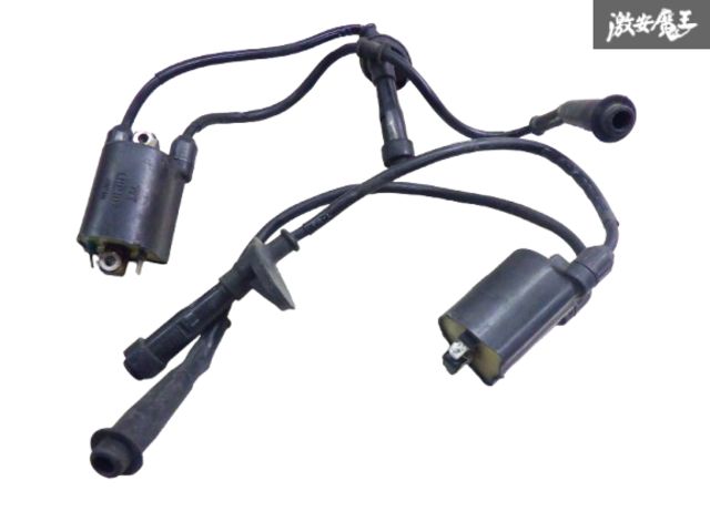 【実働外し！】ホンダ純正 NC26 スティード400 IGコイル イグニッションコイル プラグコード ハーネス 前後 棚2P72