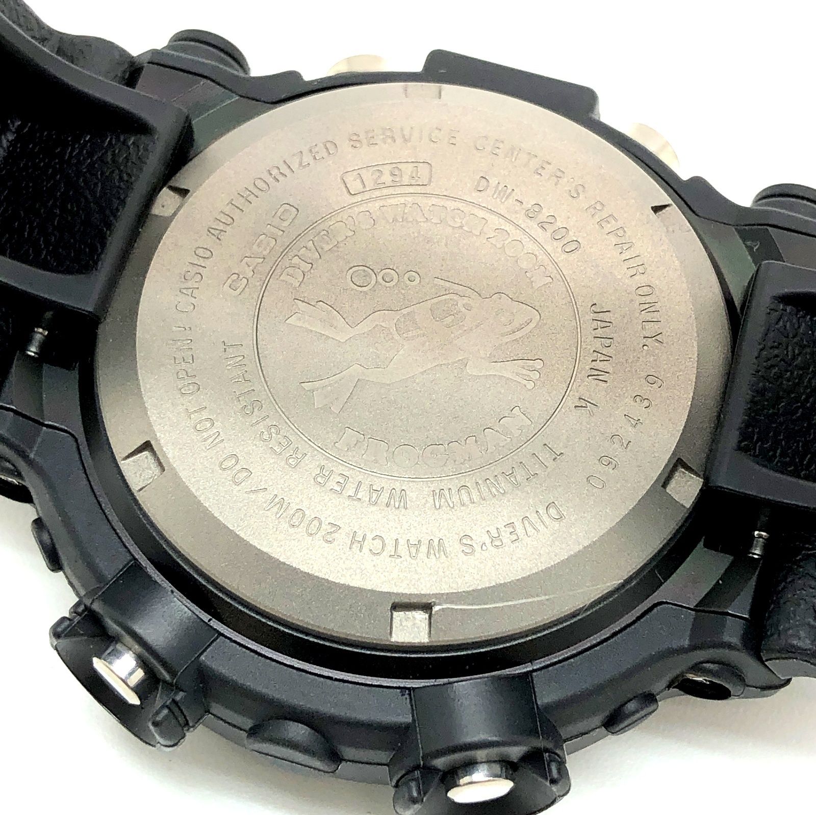 G-SHOCK ジーショック DW-8200BK-1 FROGMAN REAL BLACK フロッグマン 