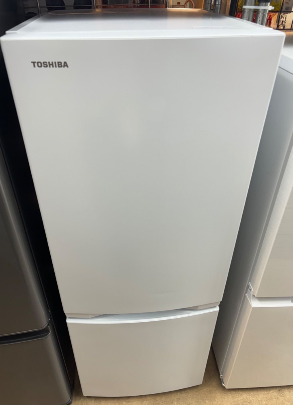 ◇TOSHIBA 冷蔵庫 153L ホワイト マット GR-V15BS (W)