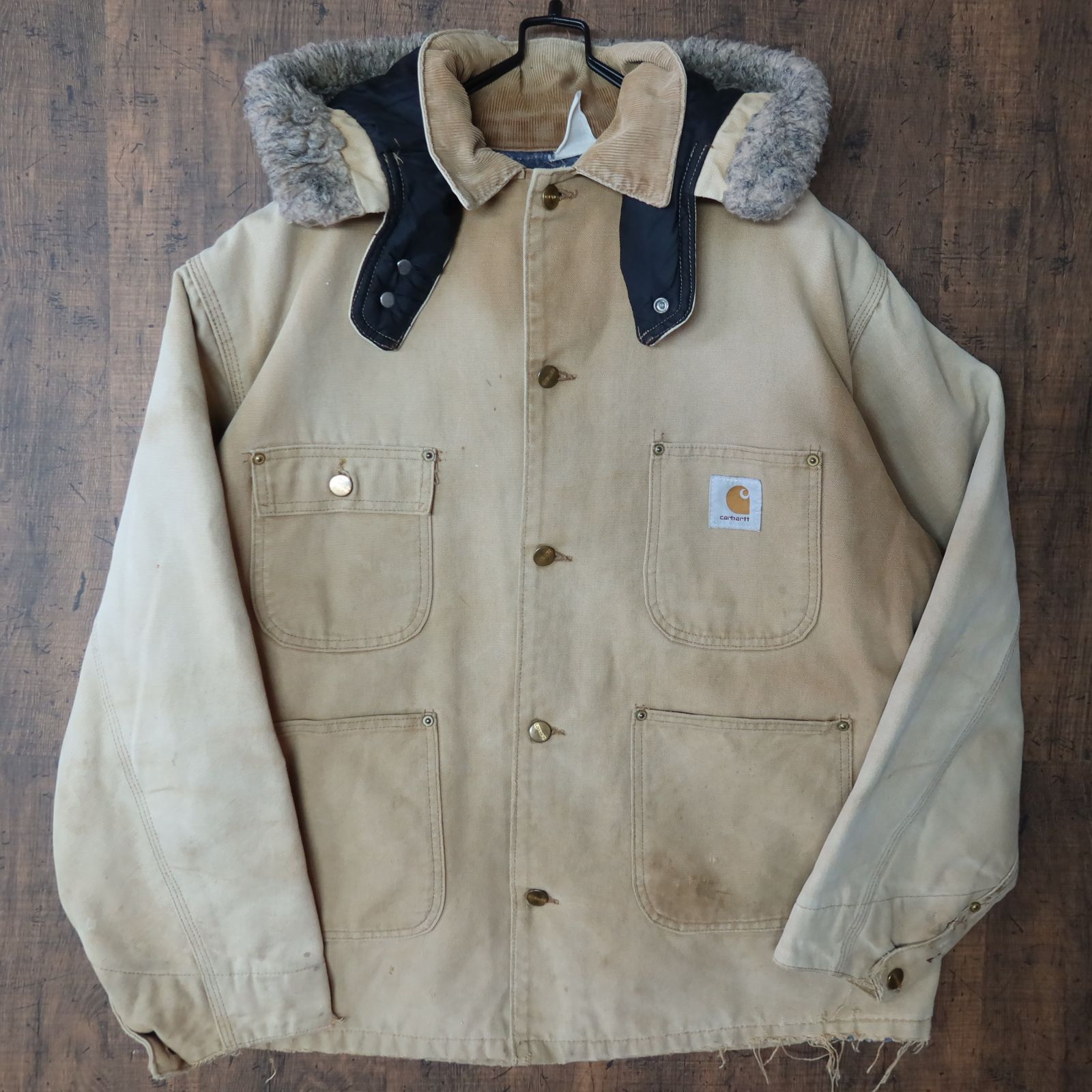70s ビンテージ Carhartt ミシガンチョアコート フード付き