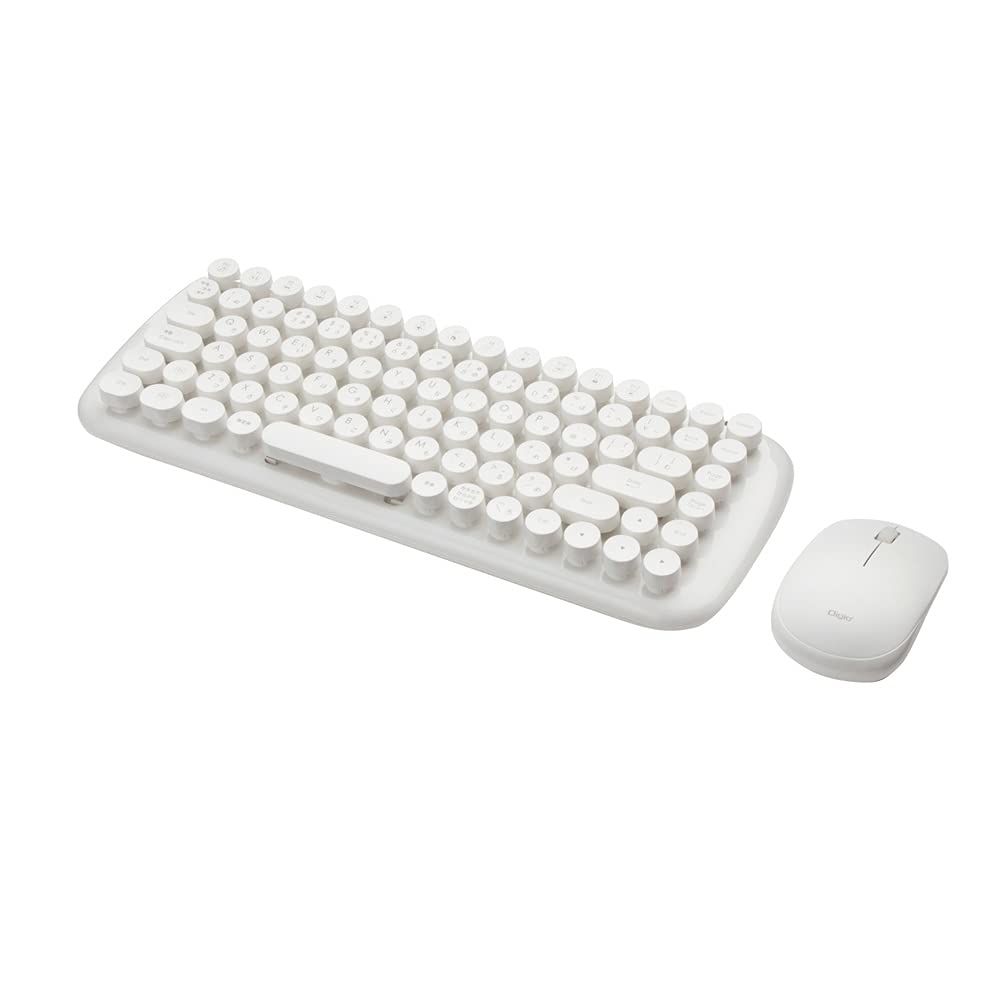 Digio2 無線 キーボード u0026 マウス セット ホワイト MK-03W 