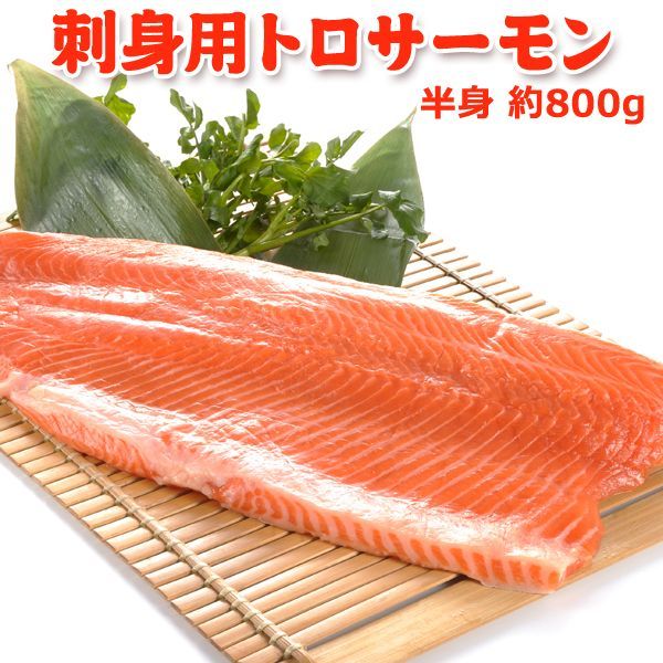 刺身用トロサーモン 半身約800g 送料無料