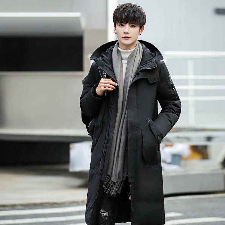ロングダウンコート メンズコート ダウンコート メンズ ロング丈 ダウン コート ロングコート 冬服 冬物 アウトドア フード有り 防寒 秋冬 紳士 pc808