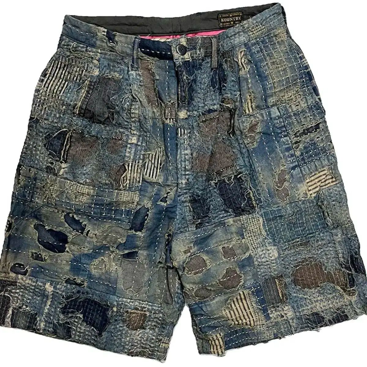 キャピタルboro 短パン　XL 4 XL KAPITAL(キャピタル) ボロ ハーフパンツ ショートパンツ