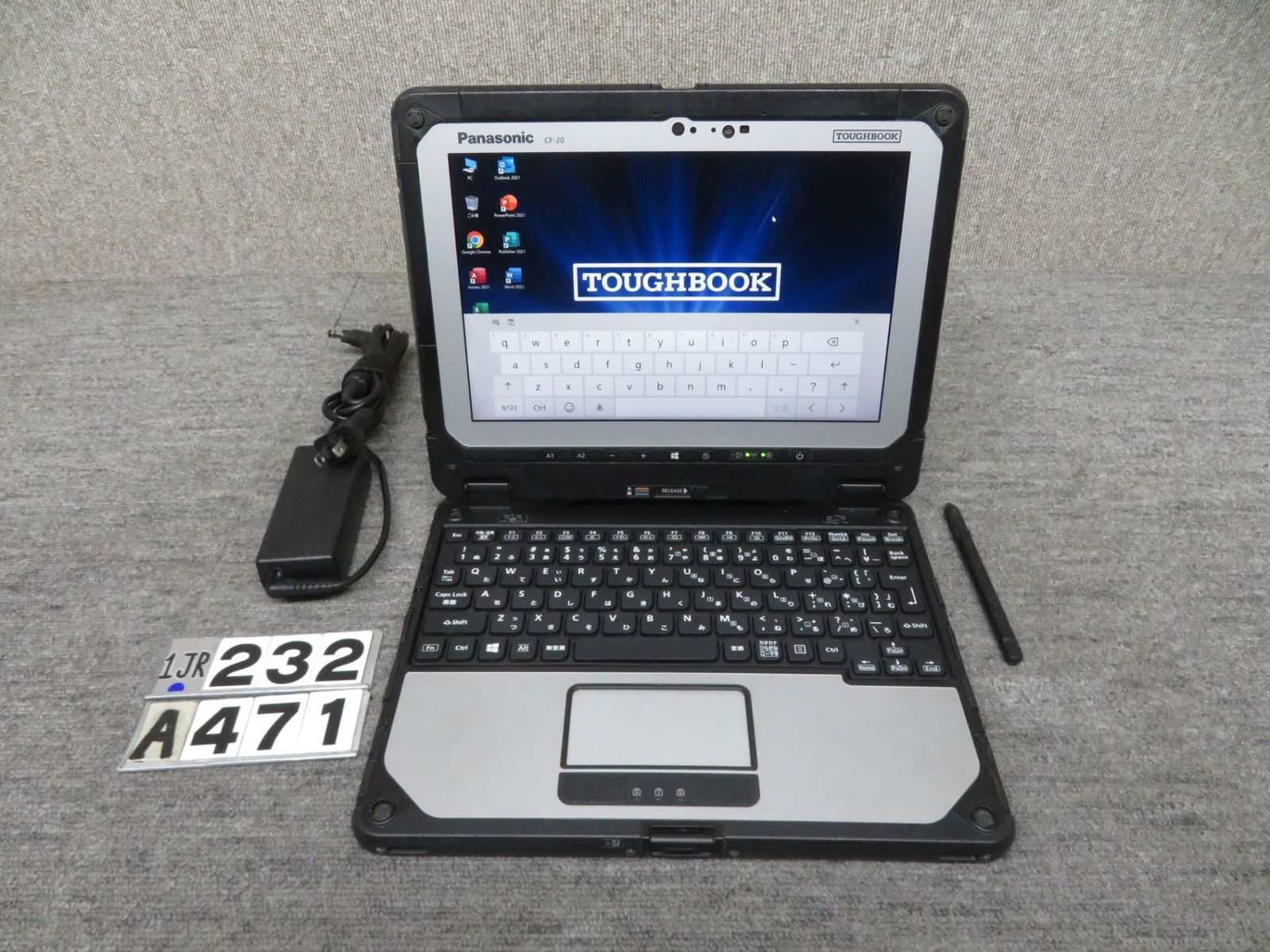業務用・タッチペン付・sim】◇Panasonic TOUGHBOOK CF-20/ 10.1型