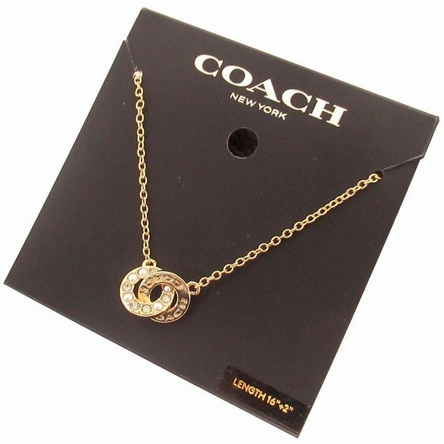 新品】日本未発売！ COACHコーチパールネックレス
